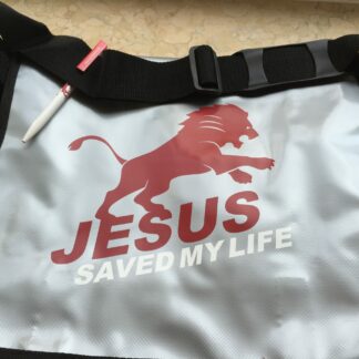 Lorry Bag Tasche silber mit Jesus saved my life Logo groß